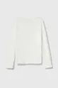 Otroška bombažna majica z dolgimi rokavi Sisley bela