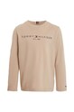 Dětské bavlněné tričko s dlouhým rukávem Tommy Hilfiger KS0KS00202.74.122.9BYX béžová AW23