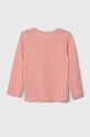 United Colors of Benetton longsleeve bawełniany dziecięcy 3096G10AH.P.SEASONAL różowy AW23