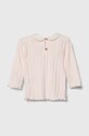United Colors of Benetton baba pamut hosszú ujjú 3MOCA103G.W.SEASONAL rózsaszín AW23