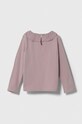 Детский лонгслив United Colors of Benetton 3P4ZG10AN.P.SEASONAL фиолетовой AW23