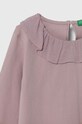 Fete United Colors of Benetton longsleeve copii 3P4ZG10AN.P.SEASONAL violet