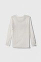 United Colors of Benetton longsleeve bawełniany dziecięcy 3VR5C10E9.G.SEASONAL biały AW23