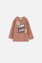 Coccodrillo longsleeve niemowlęcy x Disney z elastanem brązowy ZC3143104LGL