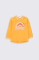 Coccodrillo longsleeve niemowlęcy z elastanem pomarańczowy ZC2143103WON