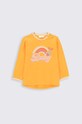 Coccodrillo longsleeve niemowlęcy z elastanem pomarańczowy ZC2143103WON