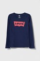 Хлопковый детский лонгслив Levi's хлопок голубой 4EA643
