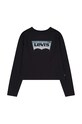 Дитячий бавовняний лонгслів Levi's інші чорний 4EJ159