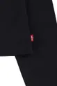 čierna Detská bavlnená košeľa s dlhým rukávom Levi's