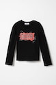 Pinko Up longsleeve copii print negru F3PIBGTH155