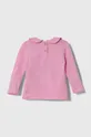 Tričko s dlhým rukávom pre bábätká Pinko Up ružová