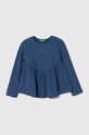 Παιδικό μακρυμάνικο United Colors of Benetton με ελαστάν μπλε 31F5G10BI.P.SEASONAL