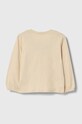 Хлопковый детский лонгслив United Colors of Benetton 3YN4G10BK.P.SEASONAL бежевый AW23