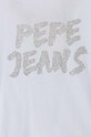 Девочка Хлопковый детский лонгслив Pepe Jeans PG503043 белый