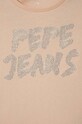 Dziewczynka Pepe Jeans longsleeve bawełniany dziecięcy PG503043 różowy
