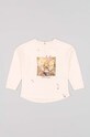 zippy longsleeve bawełniany niemowlęcy nadruk różowy 3105568701