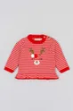 czerwony zippy sweter niemowlęcy Dziewczęcy