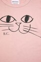 Dziewczynka Bobo Choses longsleeve bawełniany dziecięcy 223AC007 różowy