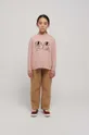 ružová Detská bavlnená košeľa s dlhým rukávom Bobo Choses