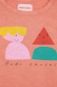 Fete Bobo Choses longsleeve din bumbac pentru copii 223AC020 portocaliu