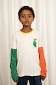 Mini Rodini longsleeve bawełniany dziecięcy nadruk biały 2362012900