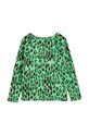 Дитячий бавовняний лонгслів Mini Rodini 2372013175 зелений AW23