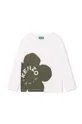 biały Kenzo Kids longsleeve bawełniany dziecięcy Dziecięcy