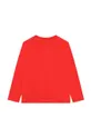 Detská bavlnená košeľa s dlhým rukávom Marc Jacobs červená