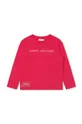 rdeča Otroška bombažna majica z dolgimi rokavi Marc Jacobs Otroški