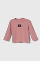 Calvin Klein Jeans longsleeve dziecięcy aplikacja różowy IN0IN00083.9BYX