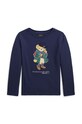 Polo Ralph Lauren longsleeve dziecięcy z elastanem granatowy 312916766001