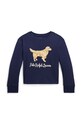 Παιδικό βαμβακερό μακρυμάνικο Polo Ralph Lauren 312916817001 σκούρο μπλε AW23