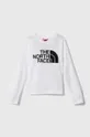 bianco The North Face longsleeve in cotone bambino/a L/S EASY TEE Bambini