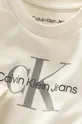 Tričko s dlhým rukávom pre bábätká Calvin Klein Jeans béžová