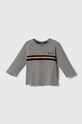 United Colors of Benetton gyerek pamut hosszú ujjú felső pamut szürke 3VR5G10AT.P.SEASONAL