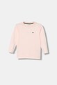 Lacoste longsleeve bawełniany dziecięcy bawełna różowy TJ1123