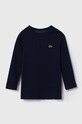 Lacoste longsleeve bawełniany dziecięcy bawełna granatowy TJ1123