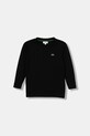 Lacoste longsleeve bawełniany dziecięcy bawełna czarny TJ1123