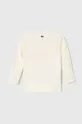 Detská bavlnená košeľa s dlhým rukávom Lacoste béžová