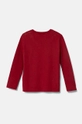 United Colors of Benetton longsleeve din bumbac pentru copii 3I1XC10DB.G.SEASONAL burgundia AW24