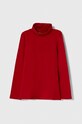 United Colors of Benetton longsleeve dziecięcy z elastanem czerwony 3P4ZC202N.G.SEASONAL