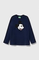 United Colors of Benetton longsleeve din bumbac pentru copii x Disney print bleumarin 3096C10G0.G.SEASONAL