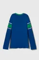 United Colors of Benetton longsleeve bawełniany dziecięcy 3BL0C10DX.G.SEASONAL niebieski AW23
