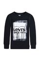 Levi's longsleeve bawełniany dziecięcy nadruk czarny 8EJ331