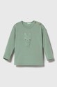 United Colors of Benetton longsleeve niemowlęcy aplikacja zielony 36MJA103R.W.SEASONAL