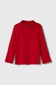 United Colors of Benetton longsleeve bawełniany dziecięcy bawełna czerwony 3FHAG105E.P.SEASONAL