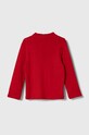 United Colors of Benetton longsleeve bawełniany dziecięcy 3FHAG105E.P.SEASONAL czerwony AW23