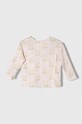 United Colors of Benetton longsleeve bawełniany niemowlęcy 3QUTA103S.W.SEASONAL różowy AW23