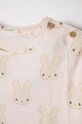 Chłopiec United Colors of Benetton longsleeve bawełniany niemowlęcy 3QUTA103S.W.SEASONAL różowy
