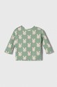 United Colors of Benetton longsleeve bawełniany niemowlęcy 3QUTA103S.W.SEASONAL zielony AW23